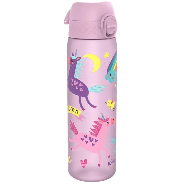 Ion8, Jednorożec, bidon z ustnikiem, liliowy, 500 ml