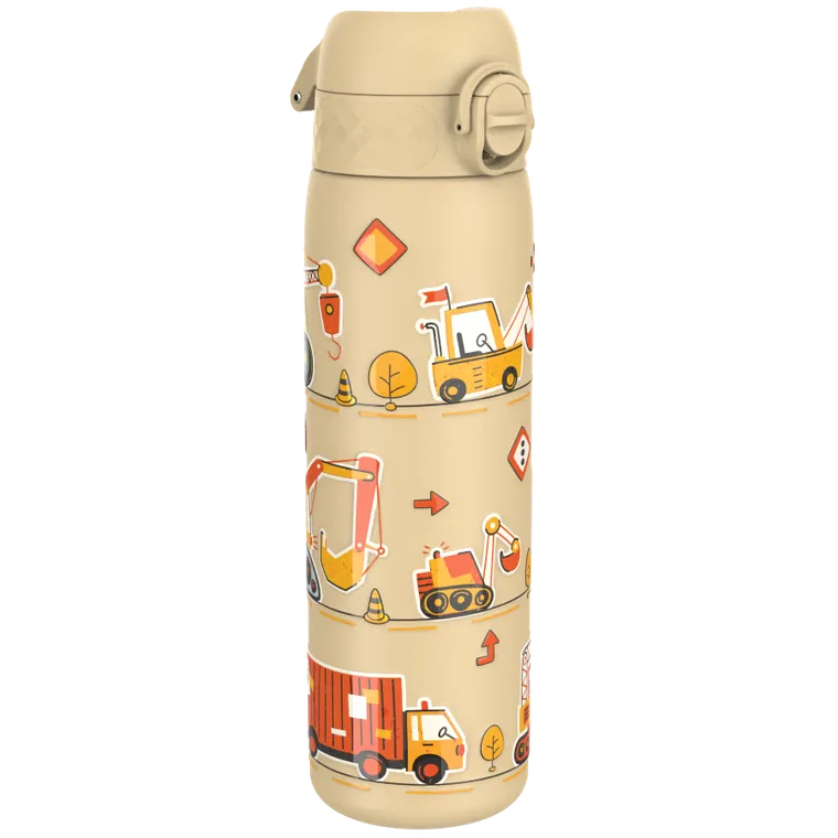 ION8, Maszyny, bidon stalowy z ustnikiem, beżowy, 600 ml