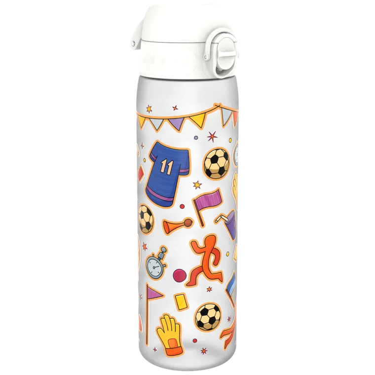 ION8, Piłka nożna, bidon z ustnikiem, biały, 500 ml