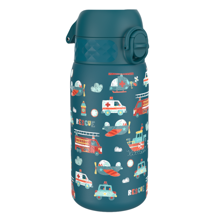 ION8, Pojazdy ratownicze, bidon z ustnikiem ze stali nierdzewnej, morski, 400 ml