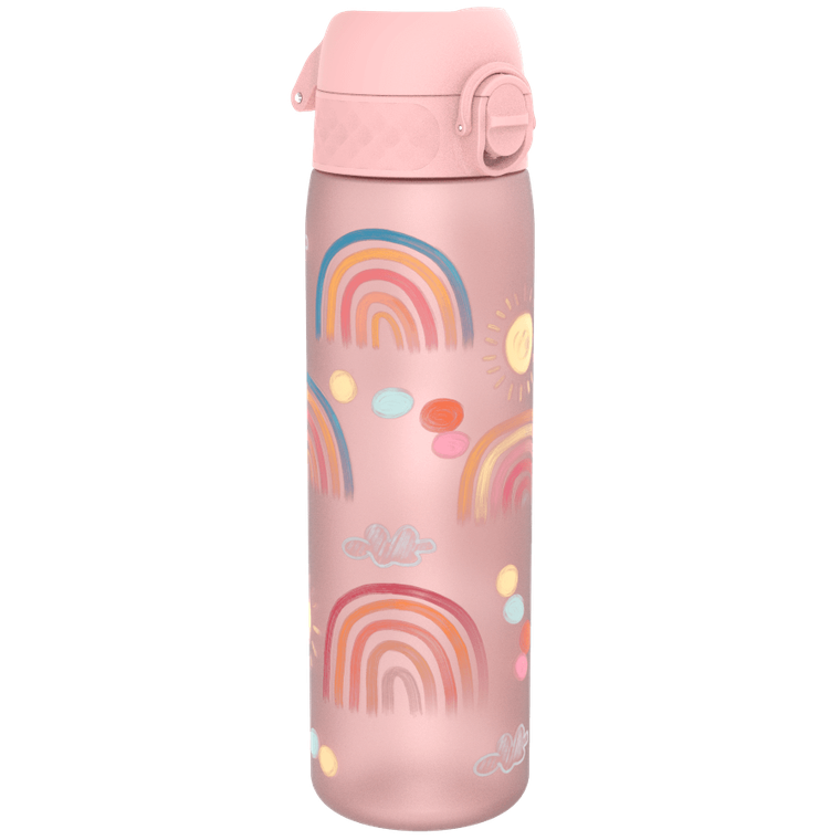 Ion8, Tęcza, bidon z ustnikiem, różowy, 500 ml