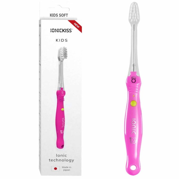 Ionickiss, Kids, szczoteczka jonowa dla dzieci, różowa