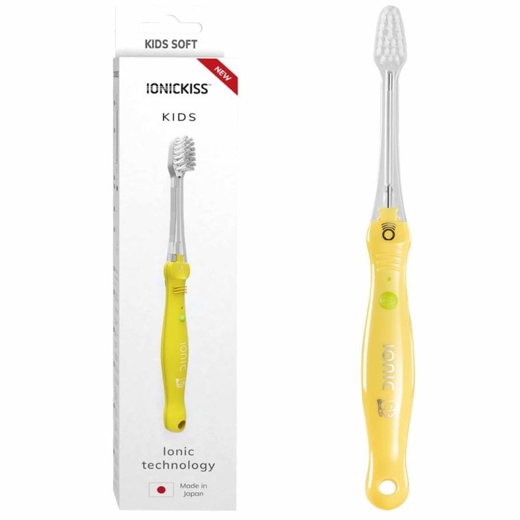 Ionickiss, Kids, szczoteczka jonowa dla dzieci, żółta