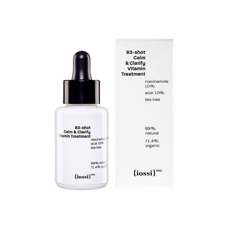 Iossi, B3-shot Calm & Clarify Vitamin Treatment, skoncentrowane serum z niacynamidem, 30 ml
