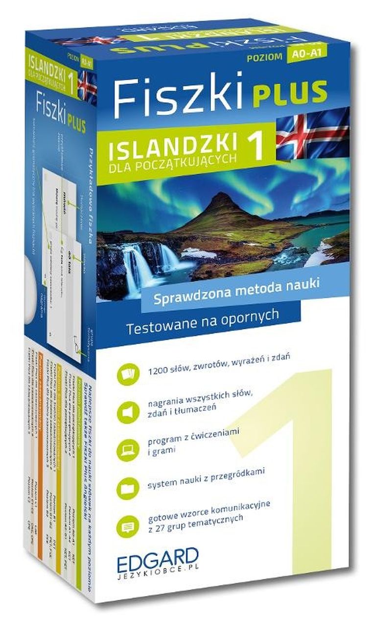 Islandzki. Fiszki PLUS dla początkujących 1 A0-A1