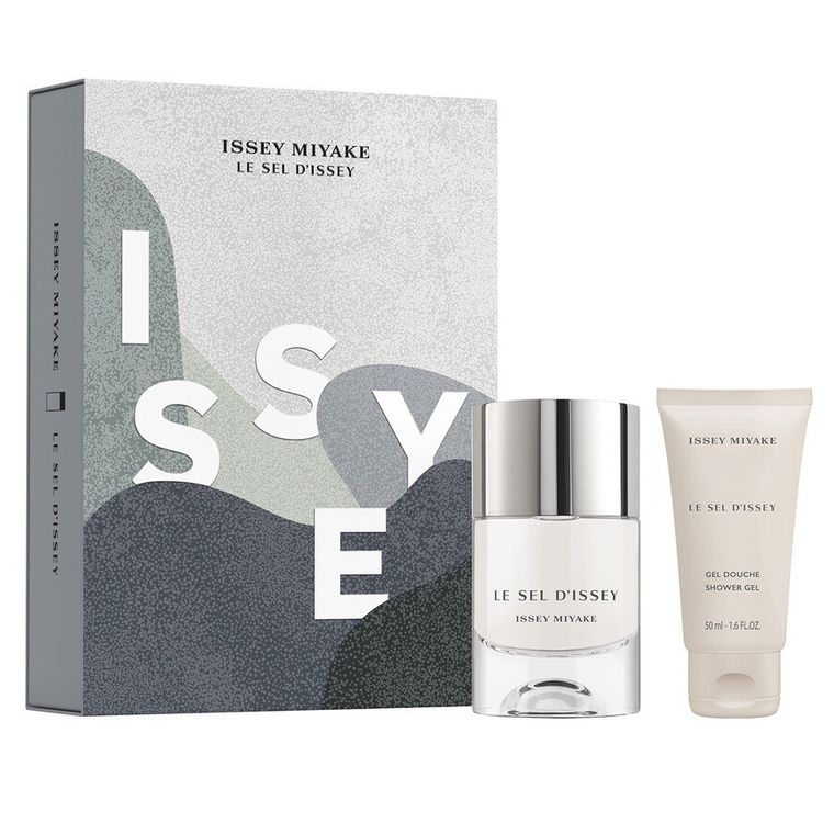 Issey Miyake, Le Sel D'issey zestaw: woda toaletowa, spray, 50 ml + żel pod prysznic, 50 ml
