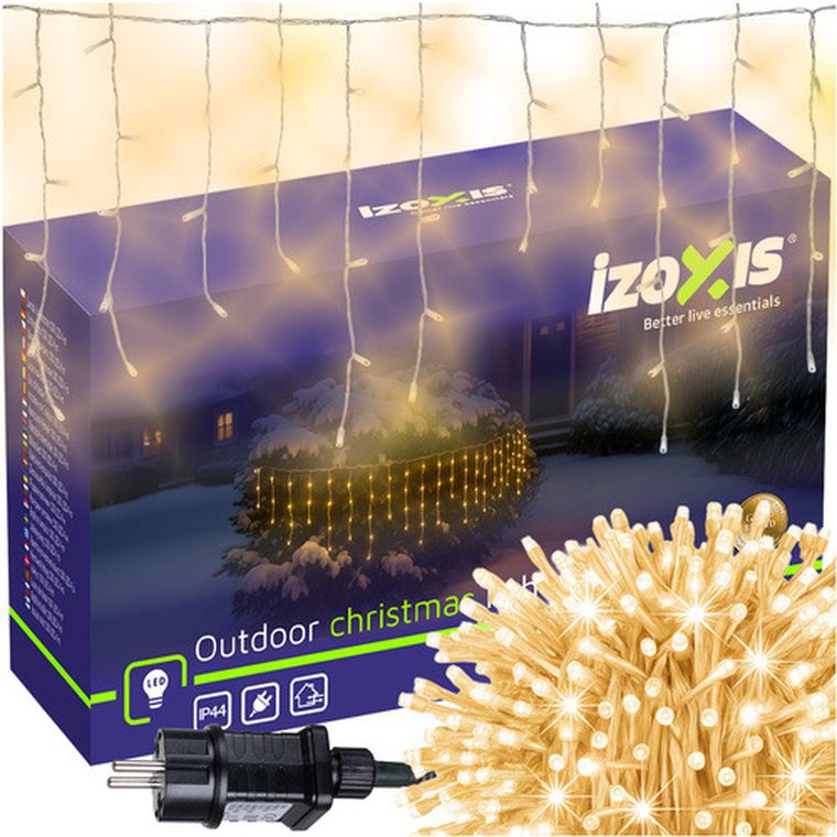 Izoxis, lampki zewnętrzne, 100 LED, 4m