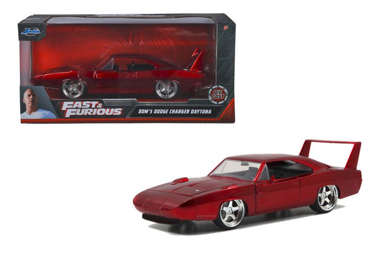 Jada Toys, Fast & Furious, Dodge Charger 1969, model pojazdu, czerwony, 1:24