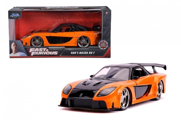 Jada Toys, Fast & Furious, Mazda RX-7, model pojazdu, 1:24