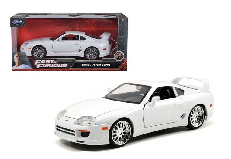 Jada Toys, f&f toyota supra white 1995 1:24