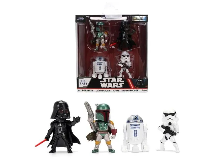 Jada Toys, Star Wars, metalowe figurki kolekcjonerskie, 6,5 cm, 4 szt.