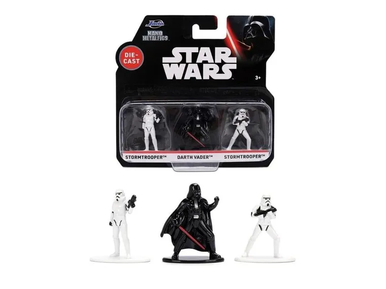 Jada Toys, Star Wars, metalowe figurki kolekcjonerskie,4 cm, 3 szt.