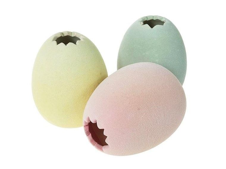 Jajko ceramiczne pokryte flokiem