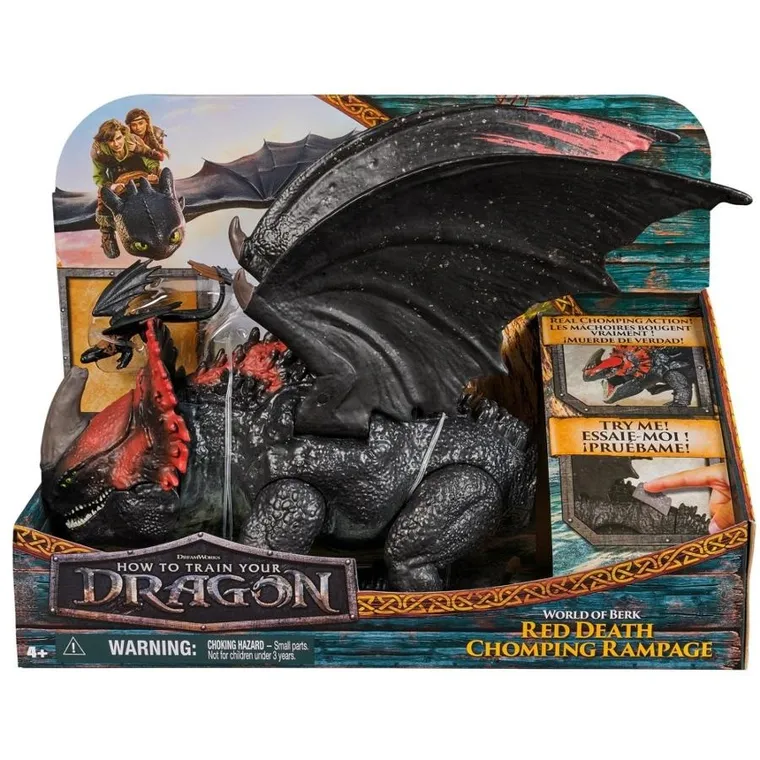 Jak wytresować smoka, Świat Berk, Smok Czerwona Śmierć, zestaw z figurką Szczerbatka