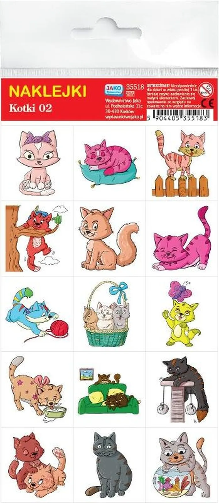 Jako, naklejki, kotki
