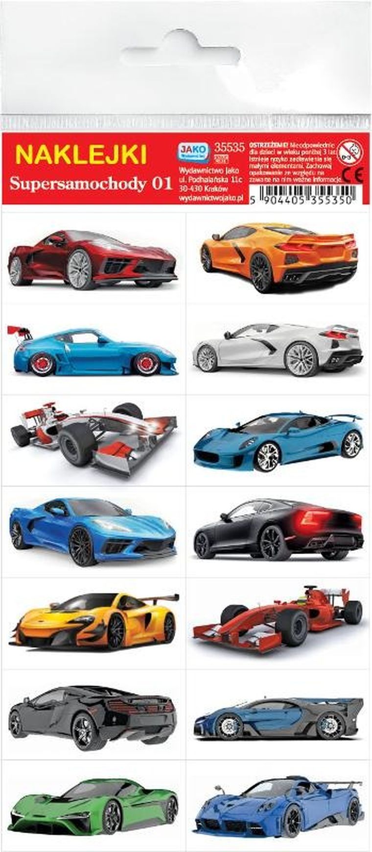 Jako, naklejki, samochody