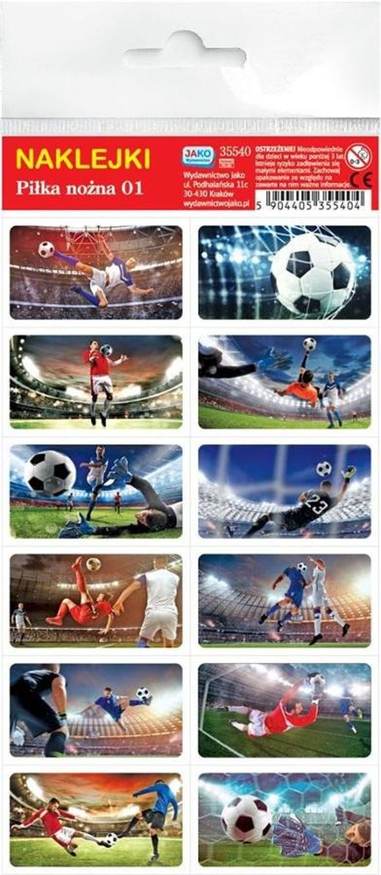 Jako, piłka nożna, naklejki