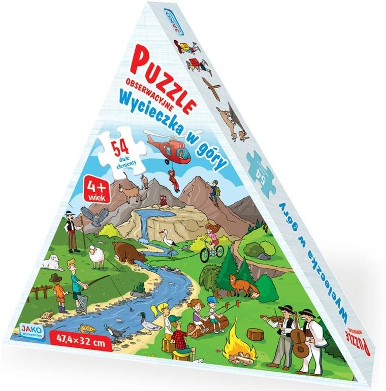 Jako, Wycieczka w góry, puzzle, obserwacyjne, 54 elementy