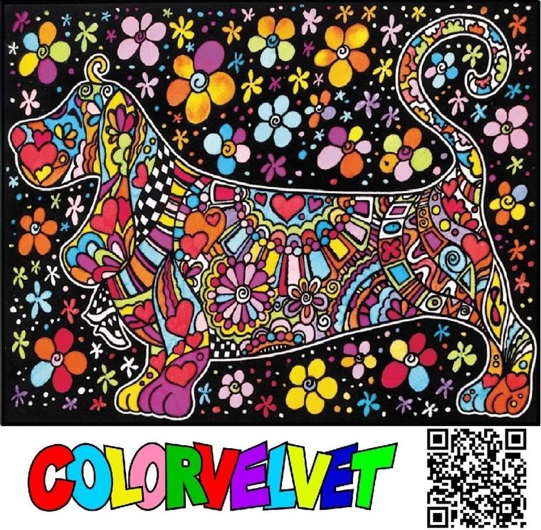 Jamnik. Kolorowanka welwetowa, 47-35 cm