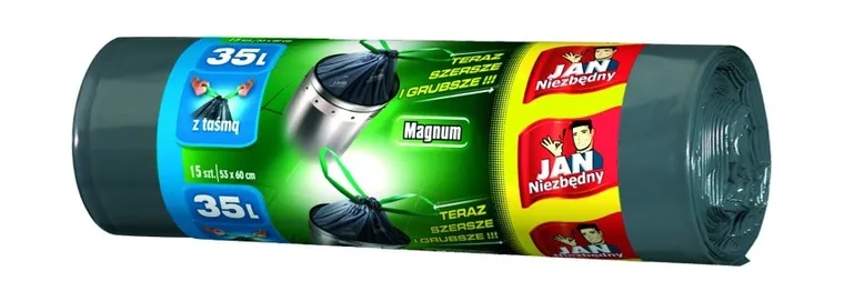 Jan Niezbędny, Magnum, worki na śmieci, 35 l, 15 szt.