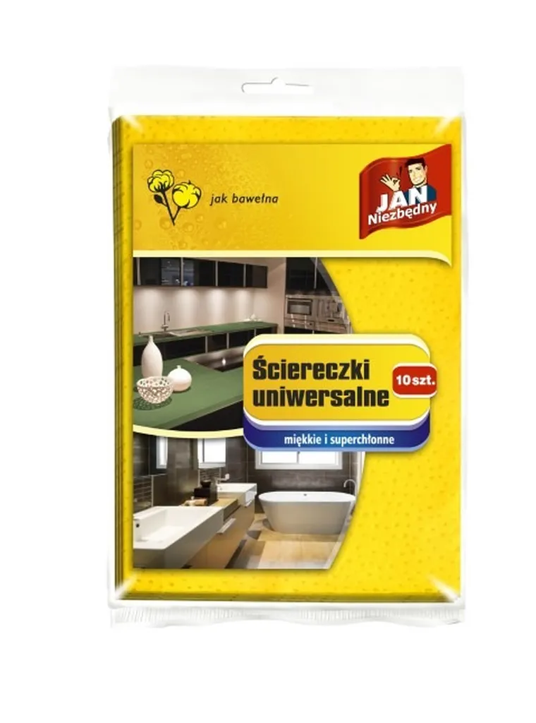 Jan Niezbędny, ściereczka jak bawełna, 10 szt.