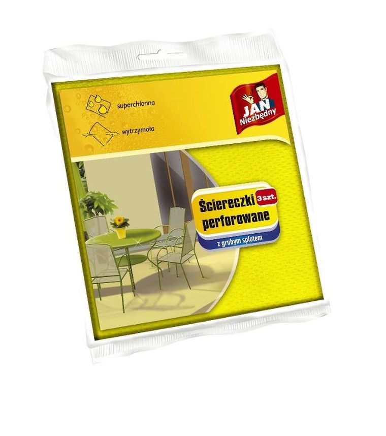Jan Niezbędny, ściereczka perforowana z grubym splotem, 3 szt.