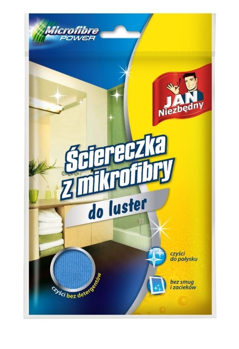 Jan Niezbędny, ściereczka z mikrofibry do luster, 1 szt.