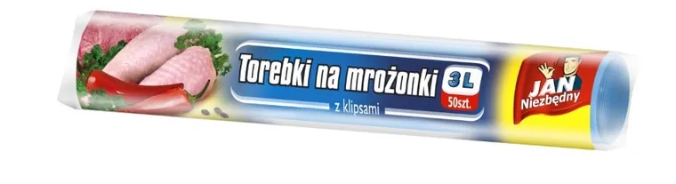 Jan Niezbędny, torebki na mrożonki, 3L, 50 szt.