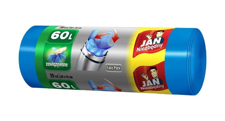 Jan Niezbędny, worki na śmieci, 60l, 20 szt.