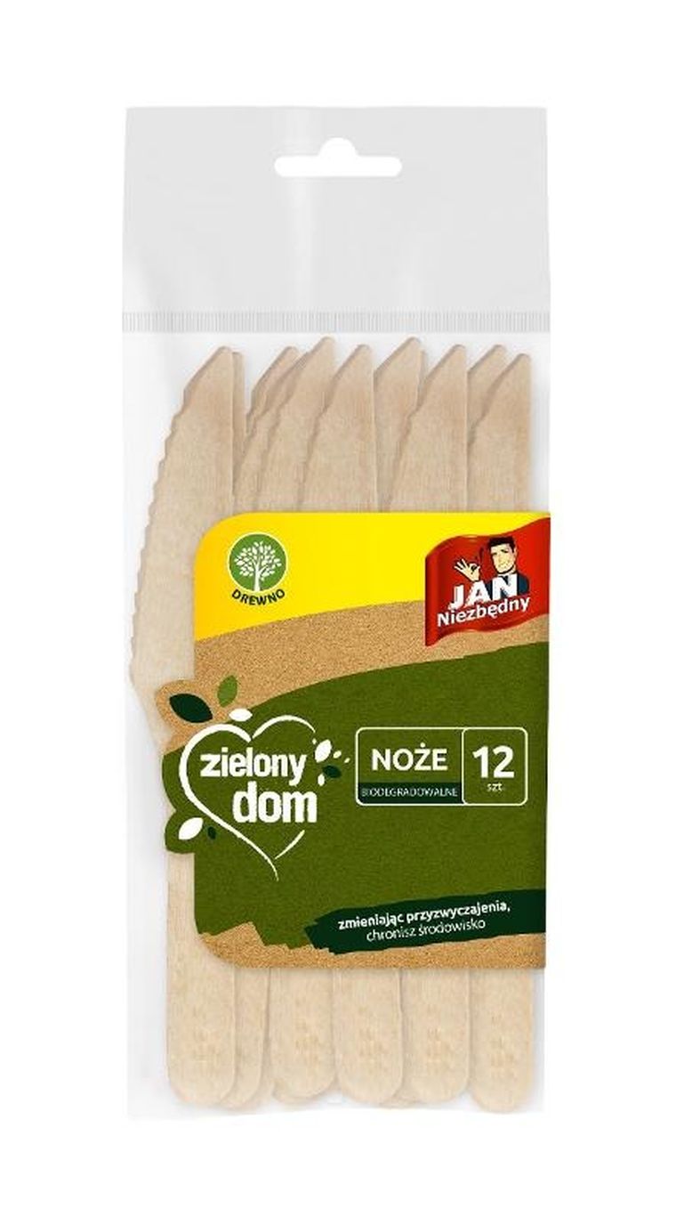 Jan Niezbędny, Zielony Dom, noże z drzewa brzozowego, 12 szt.