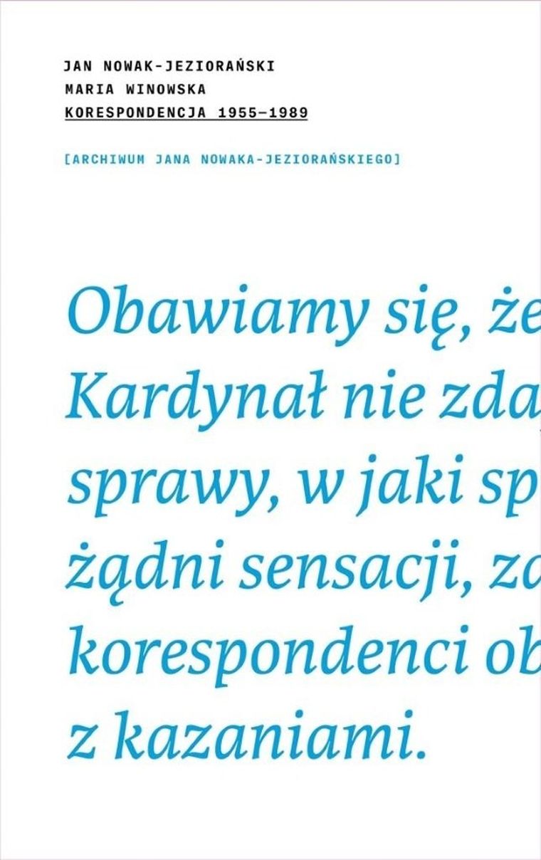 Jan Nowak-Jeziorański. Maria Winowska. Korespondencja 1955/89