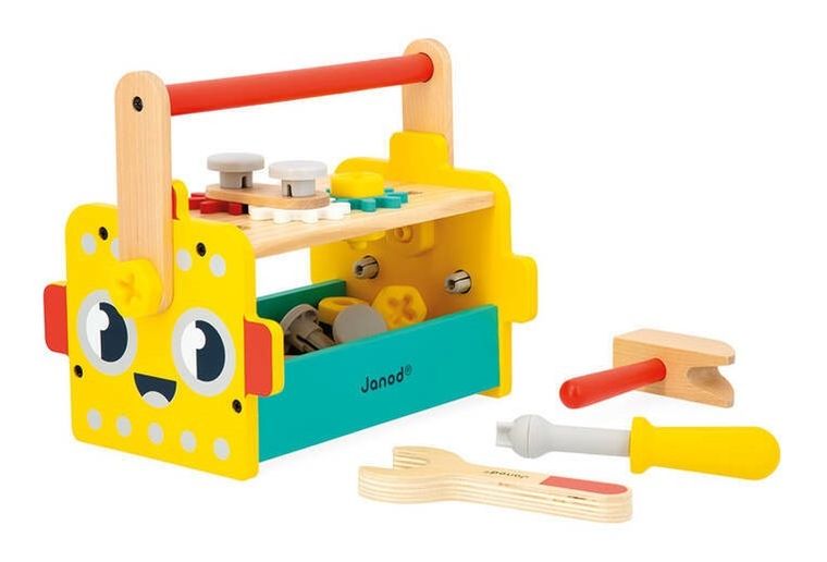 Janod, Brico'Kids, skrzynka z narzędziami, robot