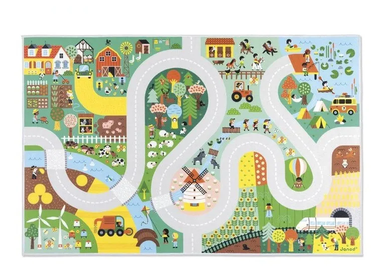 Janod, Cross Road, Wieś, mata do zabawy z drogą