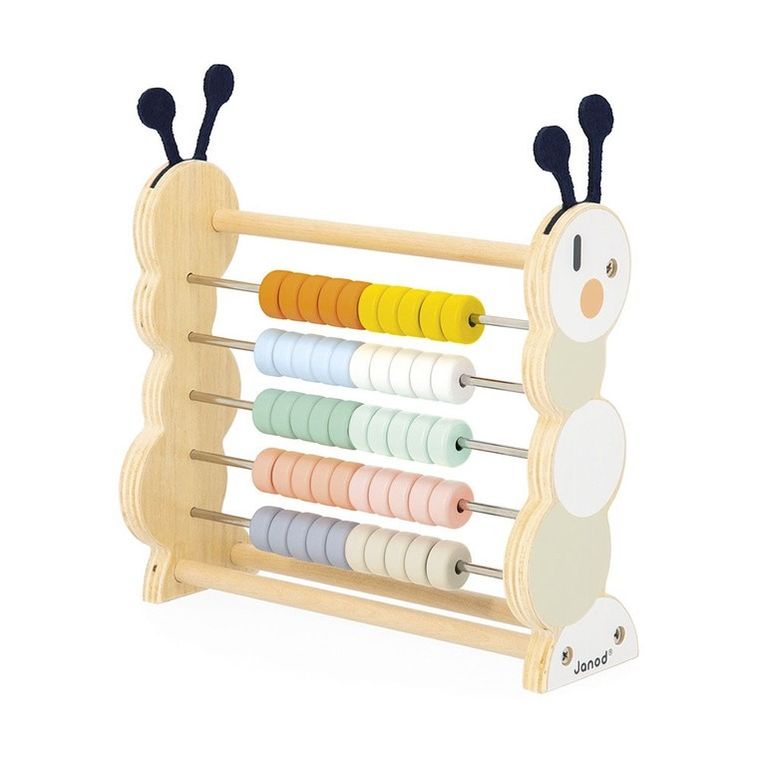 Janod, drewniane liczydło, gąsienica