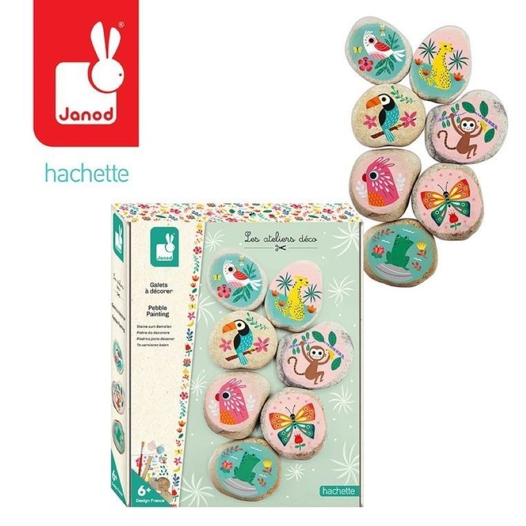 Janod, Kamienie do ozdabiania, zestaw kreatywny