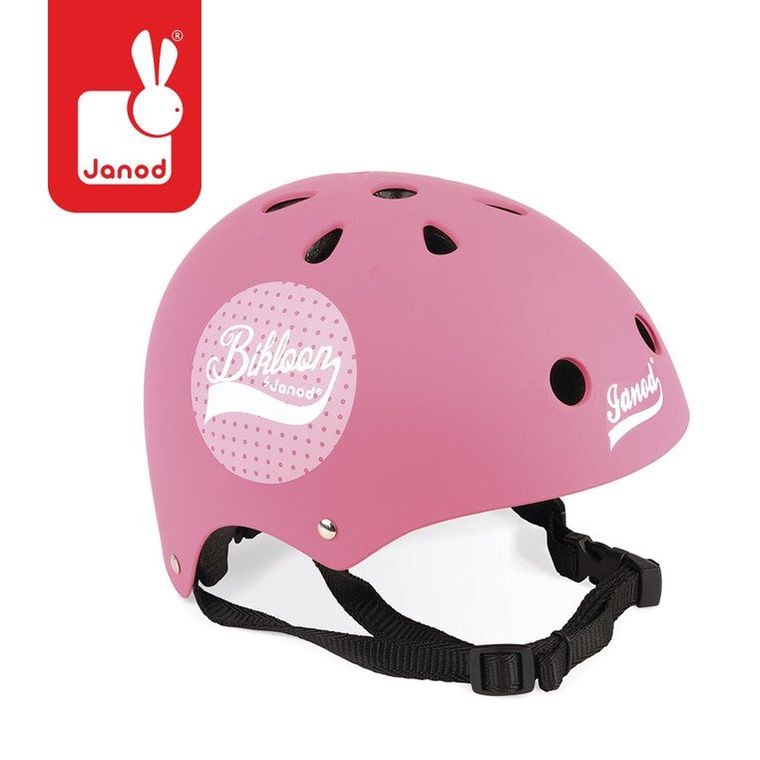 Janod, kask dziecięcy, różowy, 47-54 cm
