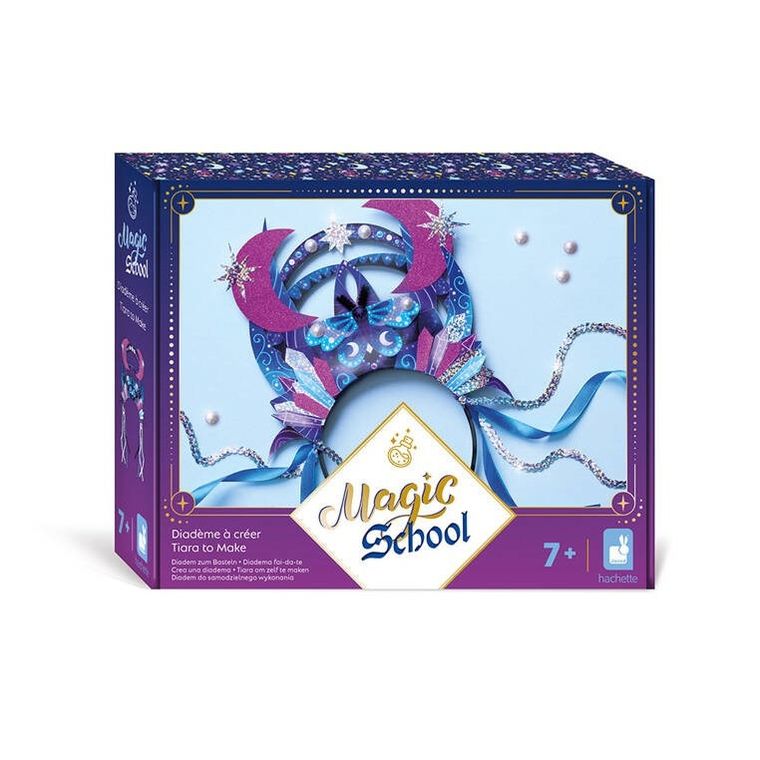 Janod, Magic School, tiara do samodzielnego wykonania, zestaw kreatywny,7+