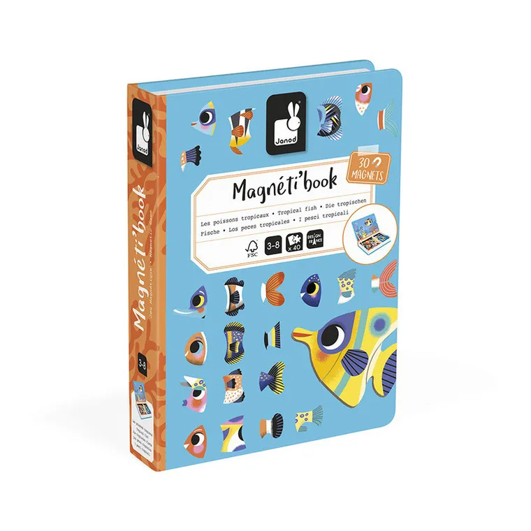 Janod, Magneti’book, Tropikalne ryby, magnetyczna układanka