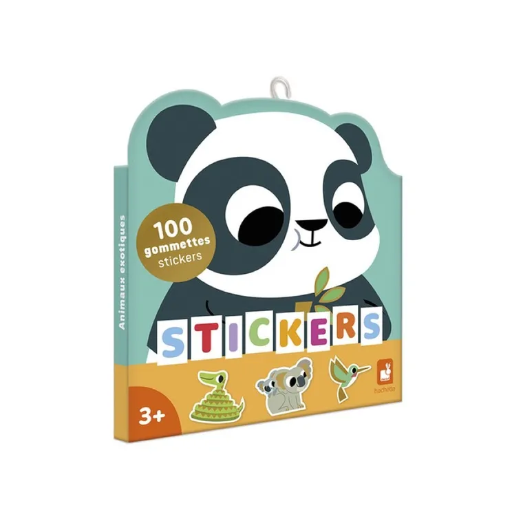 Janod, naklejki, zwierzęta egoztyczne, 100 szt.