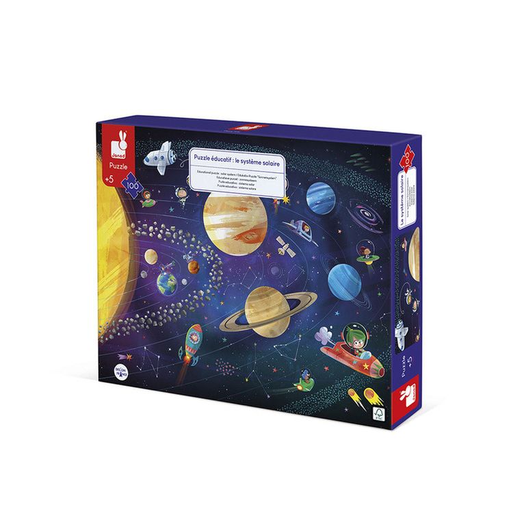 Janod, Układ słoneczny, puzzle, 100 elementów