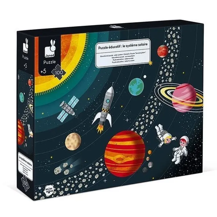 Janod, Układ słoneczny, puzzle edukacyjne, 100 elementów
