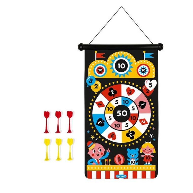 Janod, Wesołe miasteczko, magnetyczna gra w rzutki
