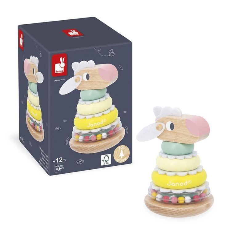 Janod, Zigolos, piramida, drewniana, wieża wańka-wstańka