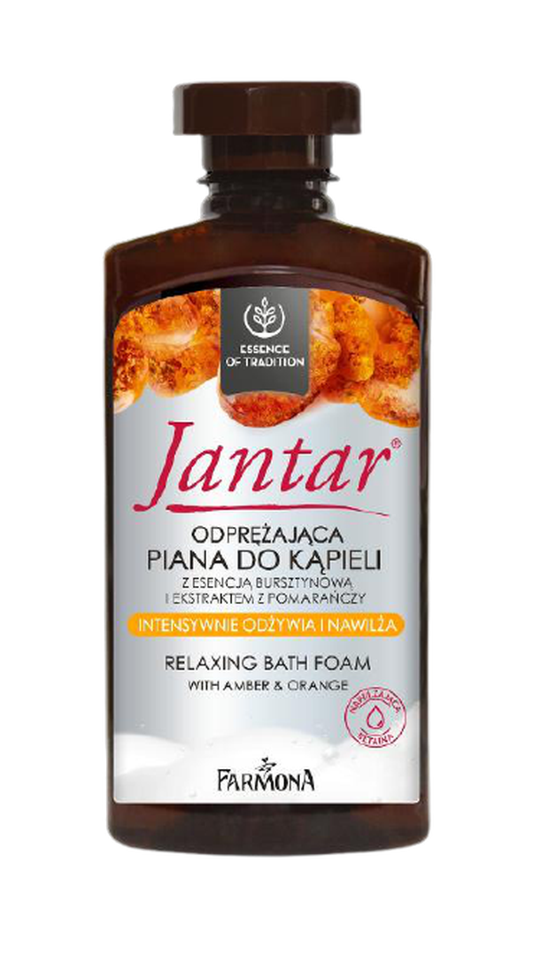 Jantar, odprężająca piana do kąpieli, 330 ml