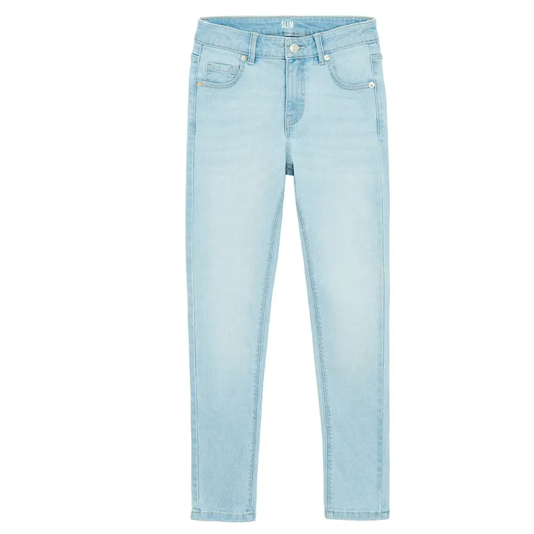 Jasne spodnie jeansowe z regulacją slim fit Cool Club
