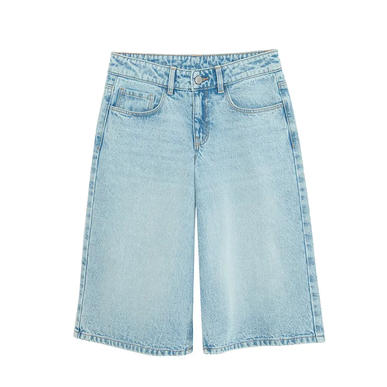 Jasnoniebieskie bermudy jeansowe z regulacją Cool Club
