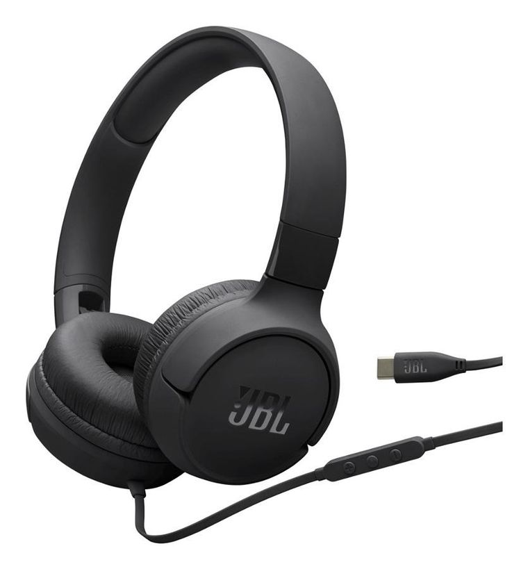 JBL, Tune520C, słuchawki nauszne, black, usb-c, 85512 40