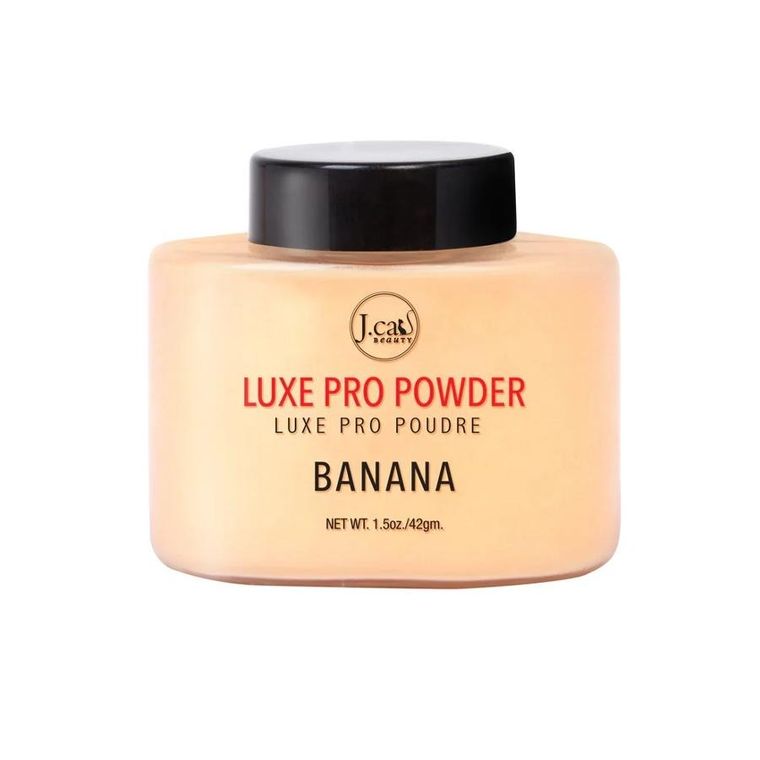 J.Cat Beauty, Luxe Pro Powder, sypki puder utrwalający, 101 Banana, 42g