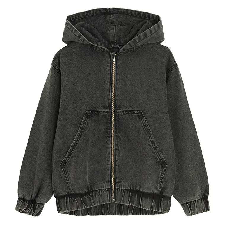 Jeansowa kurtka z kapturem Cool Club