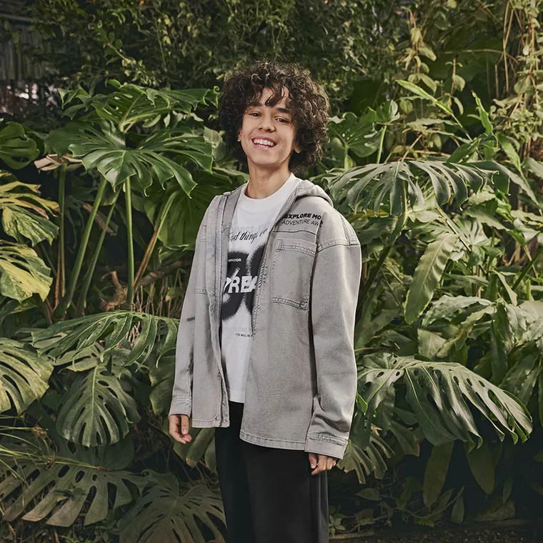 Jeansowa kurtka z kapturem Cool Club